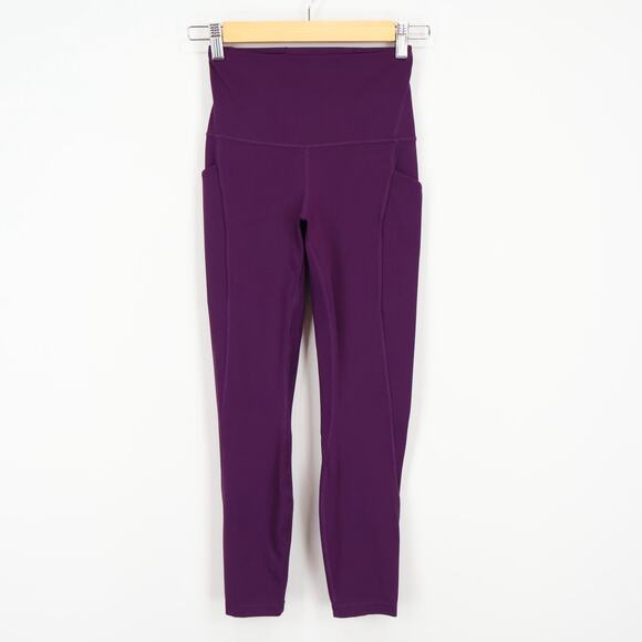 Lululemon Align High Rise Pant Side Pockets Dramatic Magenta Purple Size 4 - Picture 2 of 7